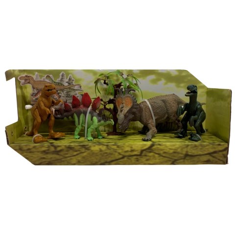 ZESTAW 4 DINOZAURY ZESTAW DINOZAURÓW DO ZABAWY JEDEN NAKRĘCANY DRZEWKO IMPORT PRONICE ZESTAW 4 DINOZAURY ZESTAW DINOZAURÓW DO ZABAWY JEDEN NAKRĘCANY DRZEWKO IMPORT PRONICE