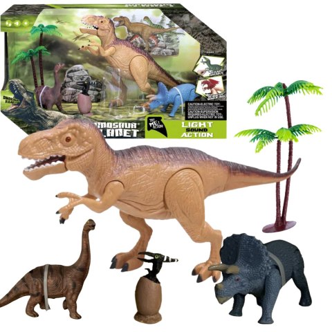 ZESTAW 4 FIGUREK DINOZAURÓW 2 DRZEWKA EFEKTY DŹWIĘKOWE I ŚWIETLNE IMPORT PRONICE ZESTAW 4 FIGUREK DINOZAURÓW 2 DRZEWKA EFEKTY DŹWIĘKOWE I ŚWIETLNE IMPORT PRONICE