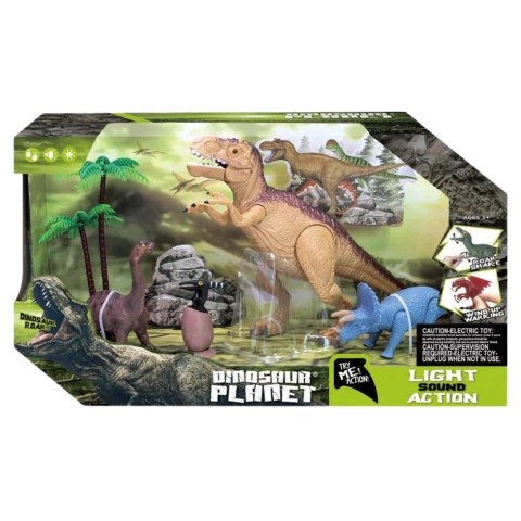 ZESTAW 4 FIGUREK DINOZAURÓW 2 DRZEWKA EFEKTY DŹWIĘKOWE I ŚWIETLNE IMPORT PRONICE ZESTAW 4 FIGUREK DINOZAURÓW 2 DRZEWKA EFEKTY DŹWIĘKOWE I ŚWIETLNE IMPORT PRONICE
