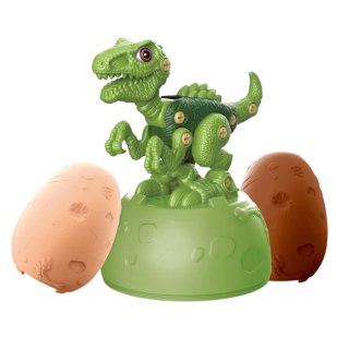 ZESTAW DINOZAUR DINO W JAJKU DO SKRĘCANIA ŚRUBKI WKRĘTARKA JAJO UKŁADANKA IMPORT PRONICE