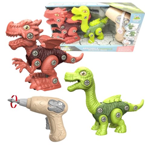 ZESTAW DINOZAURÓW DO SKRĘCANIA Z WKRĘTARKĄ I ŚRUBOKRĘTEM DINOZAUR UKŁADANKA IMPORT PRONICE ZESTAW DINOZAURÓW DO SKRĘCANIA Z WKRĘTARKĄ I ŚRUBOKRĘTEM DINOZAUR UKŁADANKA IMPORT PRONICE