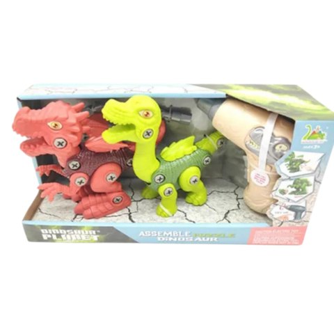 ZESTAW DINOZAURÓW DO SKRĘCANIA Z WKRĘTARKĄ I ŚRUBOKRĘTEM DINOZAUR UKŁADANKA IMPORT PRONICE ZESTAW DINOZAURÓW DO SKRĘCANIA Z WKRĘTARKĄ I ŚRUBOKRĘTEM DINOZAUR UKŁADANKA IMPORT PRONICE