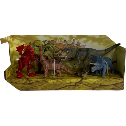 ZESTAW FIGUREK DINOZAURÓW DO ZABAWY 4 DINOZAURY JEDEN NAKRĘCANY DRZEWKO IMPORT PRONICE ZESTAW FIGUREK DINOZAURÓW DO ZABAWY 4 DINOZAURY JEDEN NAKRĘCANY DRZEWKO IMPORT PRONICE