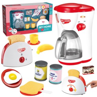 ZESTAW KUCHENNY EKSPRES DO KAWY, TOSTER, AKCESORIA, KUBECZKI AGD DLA DZIECI IMPORT PRONICE