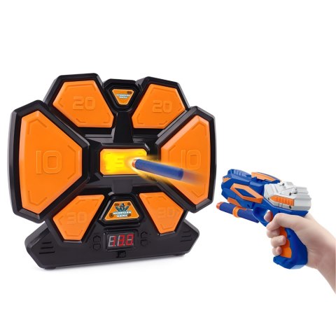 DART Z ELEKTRONICZNĄ TARCZĄ DLA DZIECI MEGA ZESTAW PISTOLET STRZAŁKI IMPORT PRONICE