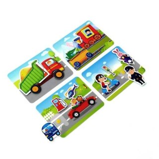 GRA EDUKACYJNA Z RZEPAMI TRANSPORT ZESTAW PLANSZE FIGURKI ROTER KAFER ROTER KAFER