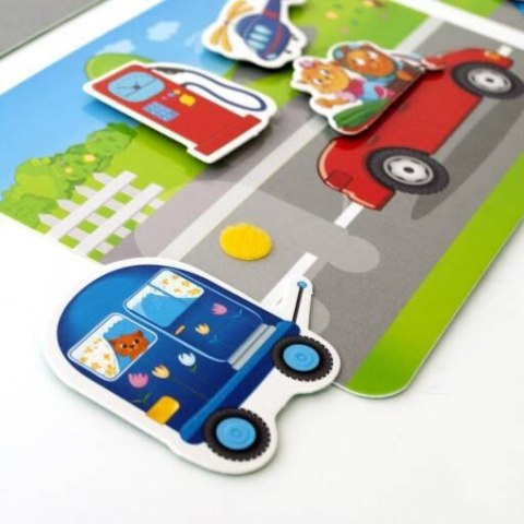 GRA EDUKACYJNA Z RZEPAMI TRANSPORT ZESTAW PLANSZE FIGURKI ROTER KAFER ROTER KAFER