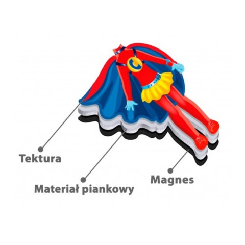 GRA MAGNETYCZNA UBIERANKA EWA SUPER BOHATERKA STROJE MODA ROTER KAFER ROTER KAFER