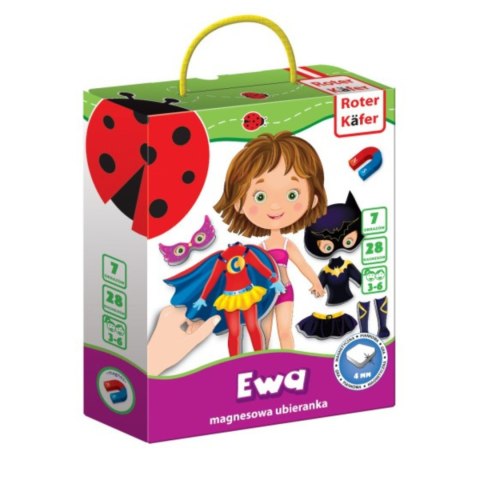 GRA MAGNETYCZNA UBIERANKA EWA SUPER BOHATERKA STROJE MODA ROTER KAFER ROTER KAFER