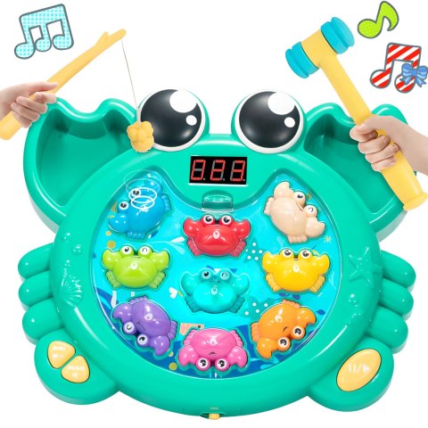 KRAB GRA ZRĘCZNOŚCIOWA 2W1 ZŁAP KRABA ORAZ ŁOWIENIE KRABÓW ZESTAW MŁOTECZEK IMPORT PRONICE