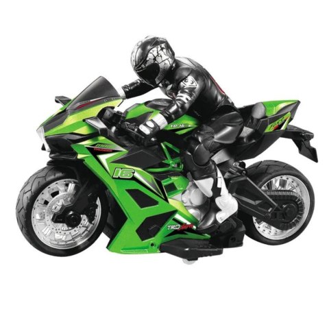 MOTOCYKL ZDALNIE STEROWANY PILOT MOTOCYKLISTA WYŚCIG RC GRUBE OPONY IMPORT PRONICE