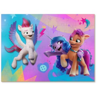 PUZZLE MY LITTLE PONY 60 ELEMENTÓW Z FIGURKĄ KUCYKA KOLOROWA UKŁADANKA DODO