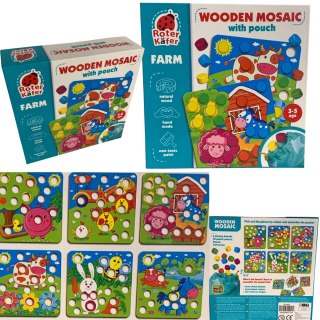 RW4003 GRA EDUKACYJNA DREWNIANA MOZAIKA FARMA ROTER KAFER