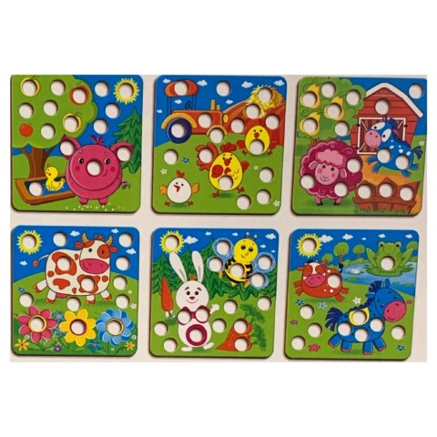 RW4003 GRA EDUKACYJNA DREWNIANA MOZAIKA FARMA ROTER KAFER RW4003 GRA EDUKACYJNA DREWNIANA MOZAIKA FARMA ROTER KAFER