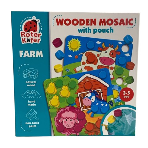 RW4003 GRA EDUKACYJNA DREWNIANA MOZAIKA FARMA ROTER KAFER RW4003 GRA EDUKACYJNA DREWNIANA MOZAIKA FARMA ROTER KAFER
