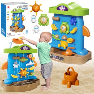 ŚCIANKA WODNA DWUSTRONNA DLA DZIECI ZABAWA NA PLAŻY WODA DUŻO ELEMENTÓW IMPORT PRONICE