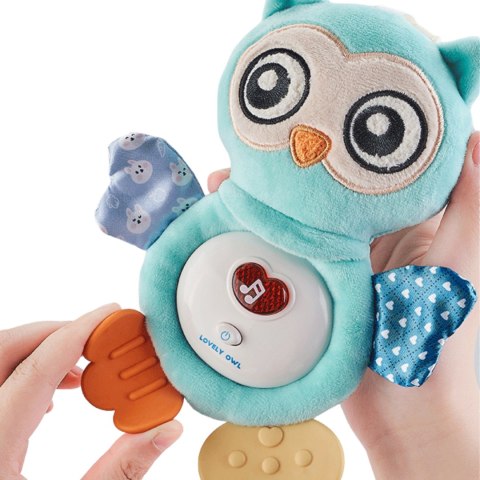 SÓWKA PLUSZOWA USYPIAJĄCA SENSORYCZNA ŚWIATŁO DŹWIĘK PLUSZAK DLA NIEMOWLĄT IMPORT PRONICE SÓWKA PLUSZOWA USYPIAJĄCA SENSORYCZNA ŚWIATŁO DŹWIĘK PLUSZAK DLA NIEMOWLĄT IMPORT PRONICE