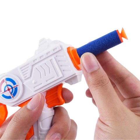 TARCZA STRZELECKA GRA ZRĘCZNOŚCIOWA DWA CYLINDRY PISTOLET PIŁKI STRZAŁKI IMPORT PRONICE