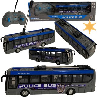 TROLEJBUS POLICYJNY ZDALNIE STEROWANY KOMUNIKACJA MIEJSKA EFEKTY ŚWIETLNE IMPORT PRONICE