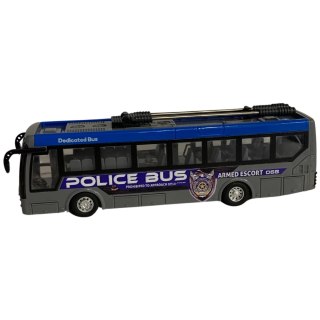 TROLEJBUS POLICYJNY ZDALNIE STEROWANY KOMUNIKACJA MIEJSKA EFEKTY ŚWIETLNE IMPORT PRONICE