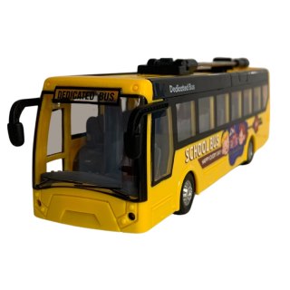 TROLEJBUS SZKOLNY ZDALNIE STEROWANY KOMUNIKACJA MIEJSKA EFEKTY ŚWIETLNE RC IMPORT PRONICE