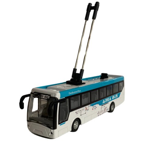 TROLEJBUS ZDALNIE STEROWANY POJAZD KOMUNIKACJA MIEJSKA EFEKTY ŚWIETLNE IMPORT PRONICE
