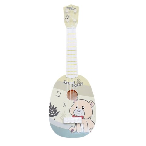 UKULELE GITARA DZIECIĘCA INSTRUMENT MUZYCZNY MIĘKKIE STRUNY MUZYKA IMPORT PRONICE