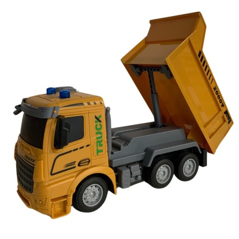 WYWROTKA ZDALNIE STEROWANA EFEKTY ŚWIETLNE POJAZD BUDOWLANY PILOT RC IMPORT PRONICE