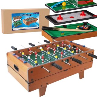 ZESTAW DO GRY 4W1 PIŁKARZYKI HOKEJ CYMBERGAJ PING PONG BILARD STÓŁ SKŁADANY IMPORT PRONICE