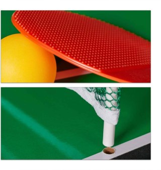 ZESTAW DO GRY 4W1 PIŁKARZYKI HOKEJ CYMBERGAJ PING PONG BILARD STÓŁ SKŁADANY IMPORT PRONICE