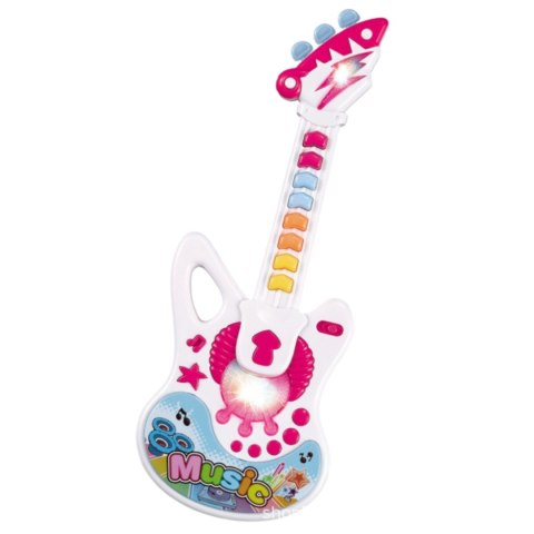 GITARA INTERAKTYWNA DLA DZIECI EFEKTY ŚWIETLNE INSTRUMENT MUZYCZNY IMPORT PRONICE