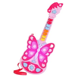 GITARA INTERAKTYWNA DLA DZIECI INSTRUMENT MUZYCZNY DŹWIĘK ŚWIATŁO IMPORT PRONICE