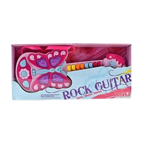 GITARA INTERAKTYWNA DLA DZIECI INSTRUMENT MUZYCZNY DŹWIĘK ŚWIATŁO IMPORT PRONICE