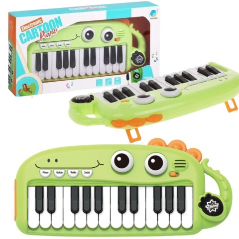 PIANINO ORGANY MUZYCZNE DLA DZIECI INSTRUMENTY MUZYCZNE MELODIE DINOZAUR IMPORT PRONICE
