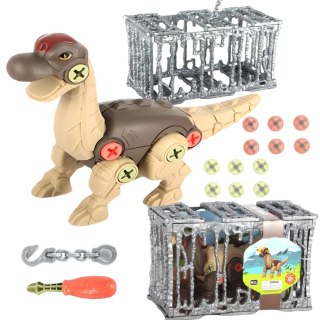 ZESTAW DINOZAUR DO SKRĘCANIA BRACHIOZAUR ŚRUBOKRĘT KLATKA DO ZAWIESZENIA IMPORT PRONICE