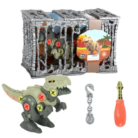 ZESTAW DINOZAUR DO SKRĘCANIA TYRANOZAUR ŚRUBOKRĘT KLATKA DO ZAWIESZENIA IMPORT PRONICE ZESTAW DINOZAUR DO SKRĘCANIA TYRANOZAUR ŚRUBOKRĘT KLATKA DO ZAWIESZENIA IMPORT PRONICE