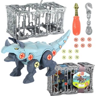 ZESTAW DINOZAUR DO SKRĘCANIA VELOCIRAPTOR ŚRUBOKRĘT KLATKA DO ZAWIESZENIA IMPORT PRONICE