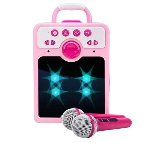 ZESTAW DO ŚPIEWANIA KARAOKE DWA MIKROFONY EFEKTY ŚWIETLNE WGRANE PIOSENKI IMPORT PRONICE ZESTAW DO ŚPIEWANIA KARAOKE DWA MIKROFONY EFEKTY ŚWIETLNE WGRANE PIOSENKI IMPORT PRONICE