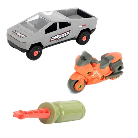ZESTAW SAMOCHÓD DO MONTAŻU PRZYCZEPA MOTOR ŚRUBOKRĘT RUCHOME CZĘŚCI IMPORT PRONICE ZESTAW SAMOCHÓD DO MONTAŻU PRZYCZEPA MOTOR ŚRUBOKRĘT RUCHOME CZĘŚCI IMPORT PRONICE