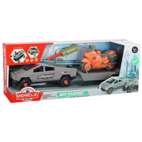 ZESTAW SAMOCHÓD DO MONTAŻU PRZYCZEPA MOTOR ŚRUBOKRĘT RUCHOME CZĘŚCI IMPORT PRONICE ZESTAW SAMOCHÓD DO MONTAŻU PRZYCZEPA MOTOR ŚRUBOKRĘT RUCHOME CZĘŚCI IMPORT PRONICE
