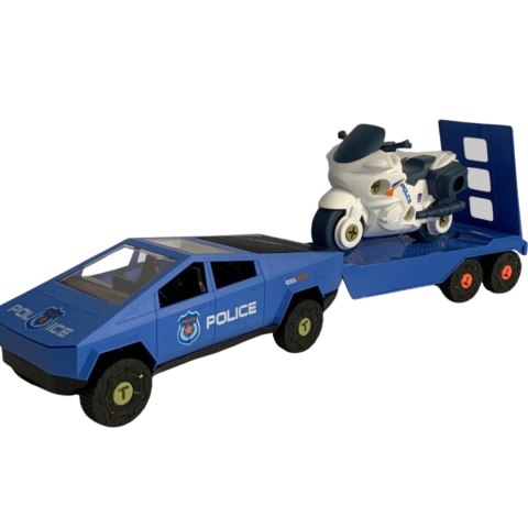 ZESTAW SAMOCHÓD DO MONTAŻU PRZYCZEPA MOTOR ŚRUBOKRĘT RUCHOME CZĘŚCI IMPORT PRONICE