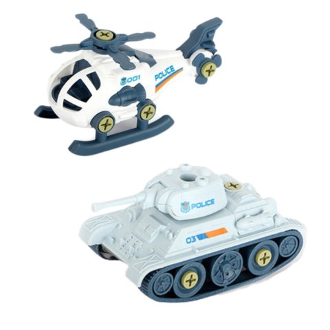 ZESTAW SAMOCHÓD DO MONTAŻU Z PRZYCZEPĄ CZOŁG HELIKOPTER WIERTARKA ŚRUBOKRĘT IMPORT PRONICE ZESTAW SAMOCHÓD DO MONTAŻU Z PRZYCZEPĄ CZOŁG HELIKOPTER WIERTARKA ŚRUBOKRĘT IMPORT PRONICE