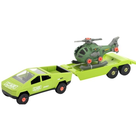 ZESTAW SAMOCHÓD DO MONTAŻU Z PRZYCZEPĄ HELIKOPTER CZOŁG WIERTARKA ŚRUBOKRĘT IMPORT PRONICE ZESTAW SAMOCHÓD DO MONTAŻU Z PRZYCZEPĄ HELIKOPTER CZOŁG WIERTARKA ŚRUBOKRĘT IMPORT PRONICE