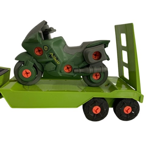 ZESTAW SAMOCHÓD DO SAMODZIELNEGO MONTAŻU PRZYCZEPA MOTOR ŚRUBOKRĘT IMPORT PRONICE