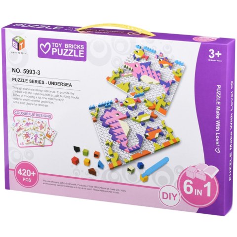 MOZAIKA DLA DZIECI 420 KLOCKI + AKCESORIA IMPORT PRONICE