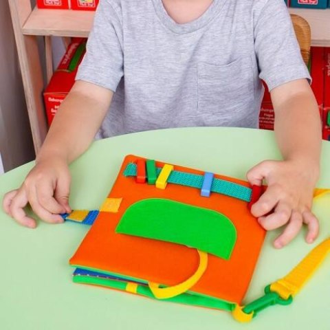 BUSYBOOK DUCK KSIĄŻECZKA EDUKACYJNA WIELOFUNKCYJNA ZAMKI ROTER KAFER ROTER KAFER