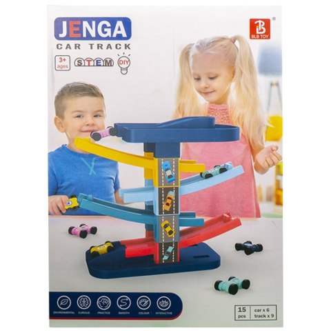 BUILDING BLOCKS STACKED TRACK CAR IMPORT PRONICE