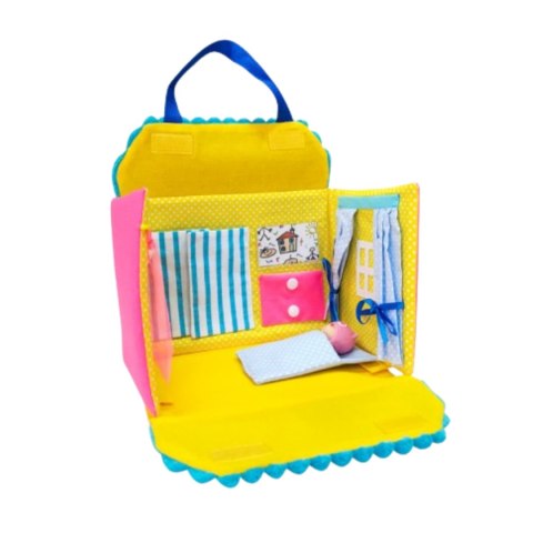 DOMEK DLA LALEK GRA EDUKACYJNA TORBA PRZENOŚNA MIĘKKI MATERIAŁ ROTER KAFER ROTER KAFER DOMEK DLA LALEK GRA EDUKACYJNA TORBA PRZENOŚNA MIĘKKI MATERIAŁ ROTER KAFER ROTER KAFER