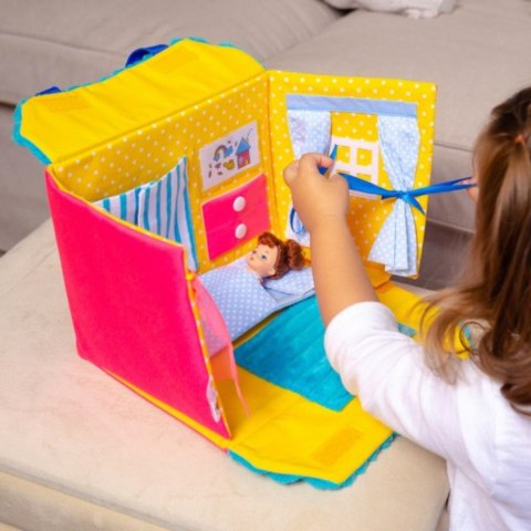 DOMEK DLA LALEK GRA EDUKACYJNA TORBA PRZENOŚNA MIĘKKI MATERIAŁ ROTER KAFER ROTER KAFER DOMEK DLA LALEK GRA EDUKACYJNA TORBA PRZENOŚNA MIĘKKI MATERIAŁ ROTER KAFER ROTER KAFER