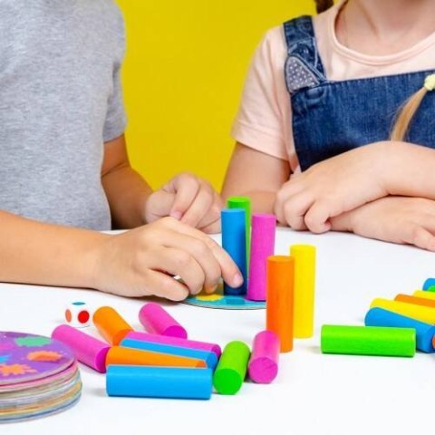 GRA EDUKACYJNA MEGA BOOM UKŁADANIE WIEŻY KARTY ZADAŃ ROTER KAFER ROTER KAFER